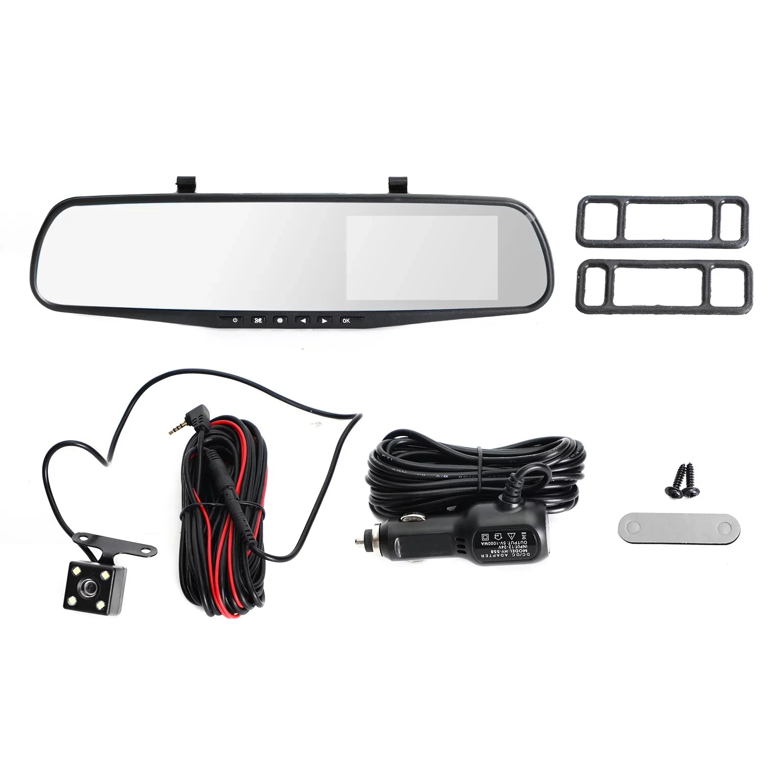 1080P  Rearview Mirror Car  Dual Dash Cam Camera Front Rear Video Recorder
