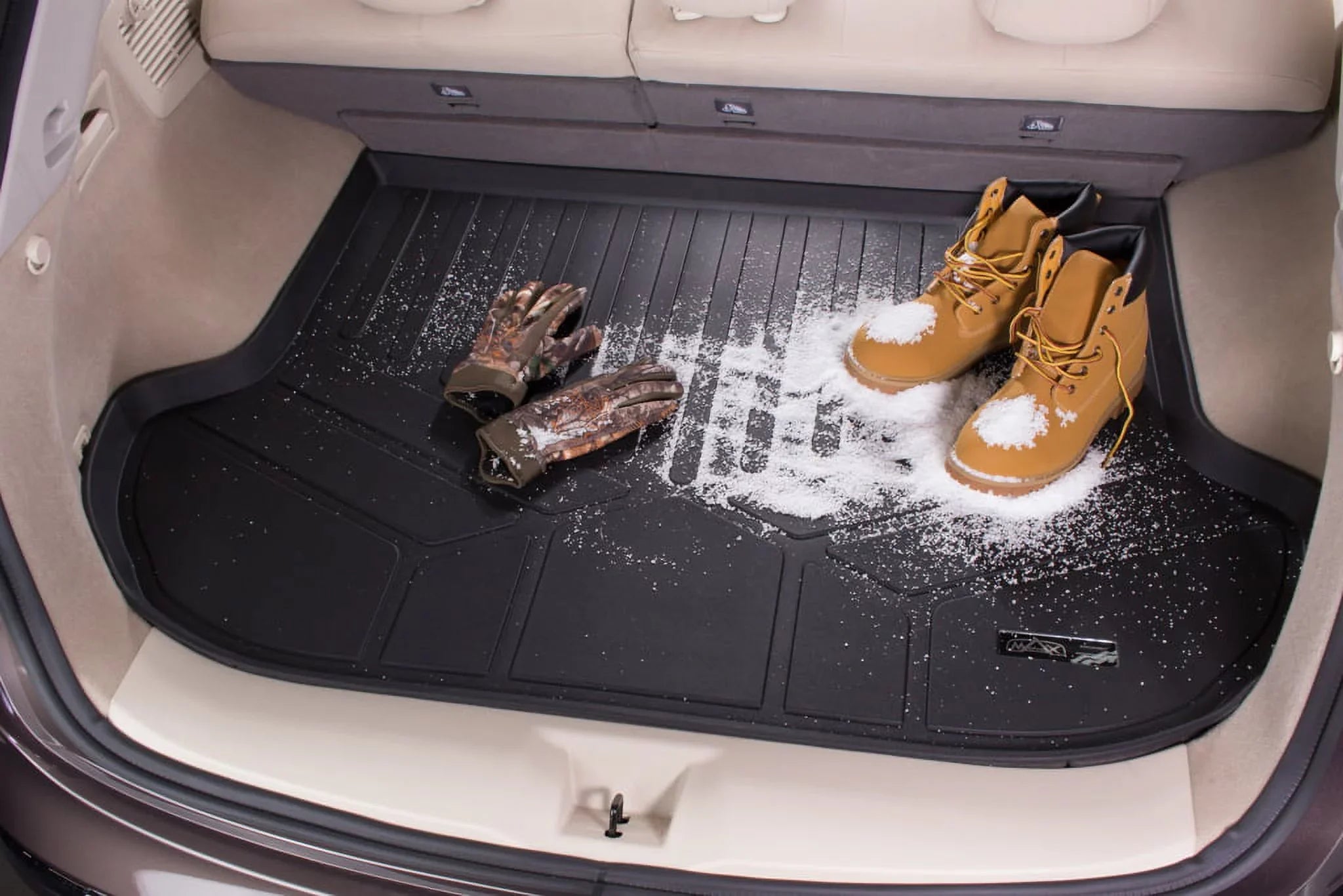 All Weather Custom Fit Cargo Trunk Liner Floor Mat Black Compatible With 2007-2014 Ford Edge / 2011-2015 Lincoln