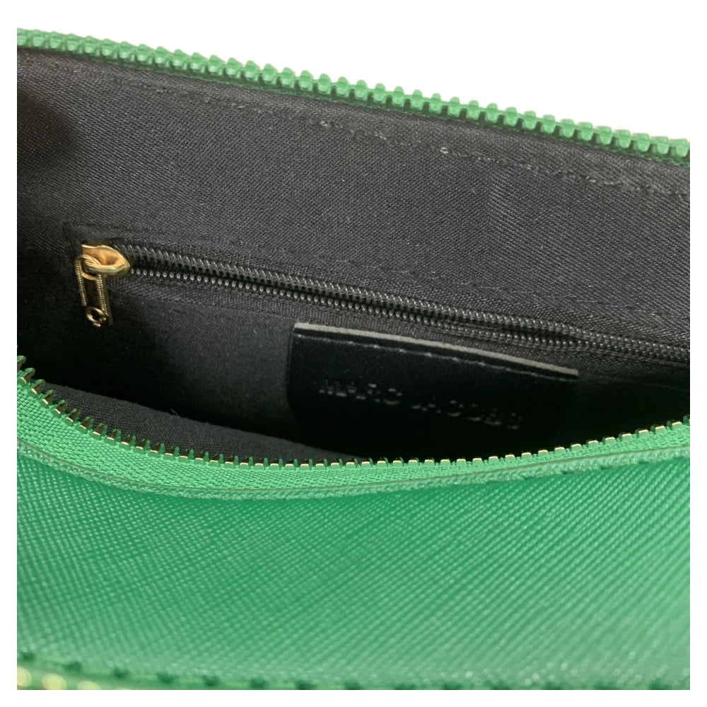 Women's Beige Leather Cross body Snapshot Bag with Logo Chain Strap