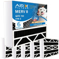16x20x4 Air Filter Odor Eliminator Carbon Filter  8 Comparable to  700 &  5   Premium  Made 16x20x4 Furnace Filters by     . 6 Pack