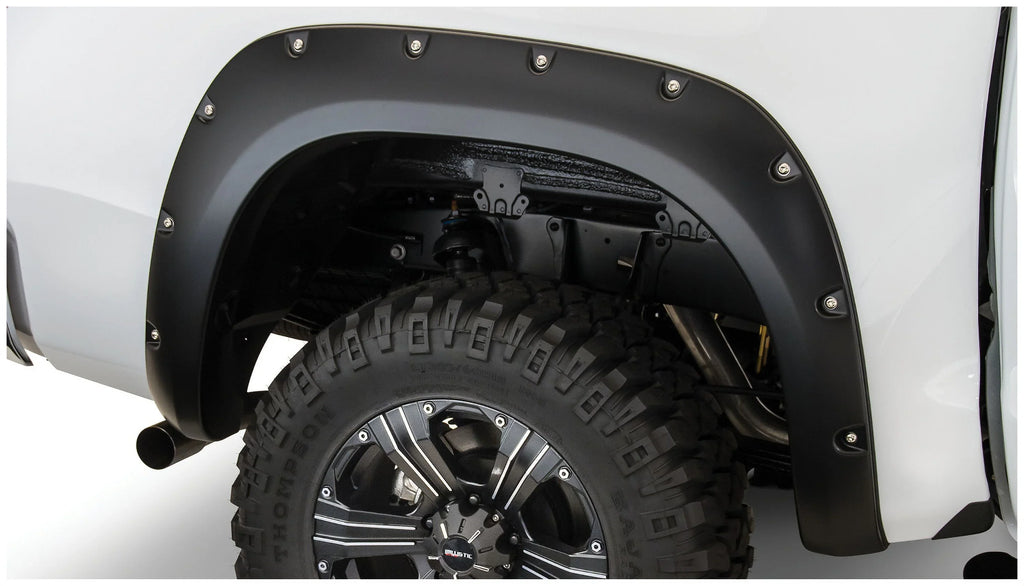 Bushwacker by RealTruck 07-13 Toyota Tundra Fleetside Pocket Style Flares 2pc 66.7/78.7/97.6in Bed - Black Compatible with select: 2010 ,2013 Toyota Tundra Crewmax SR5