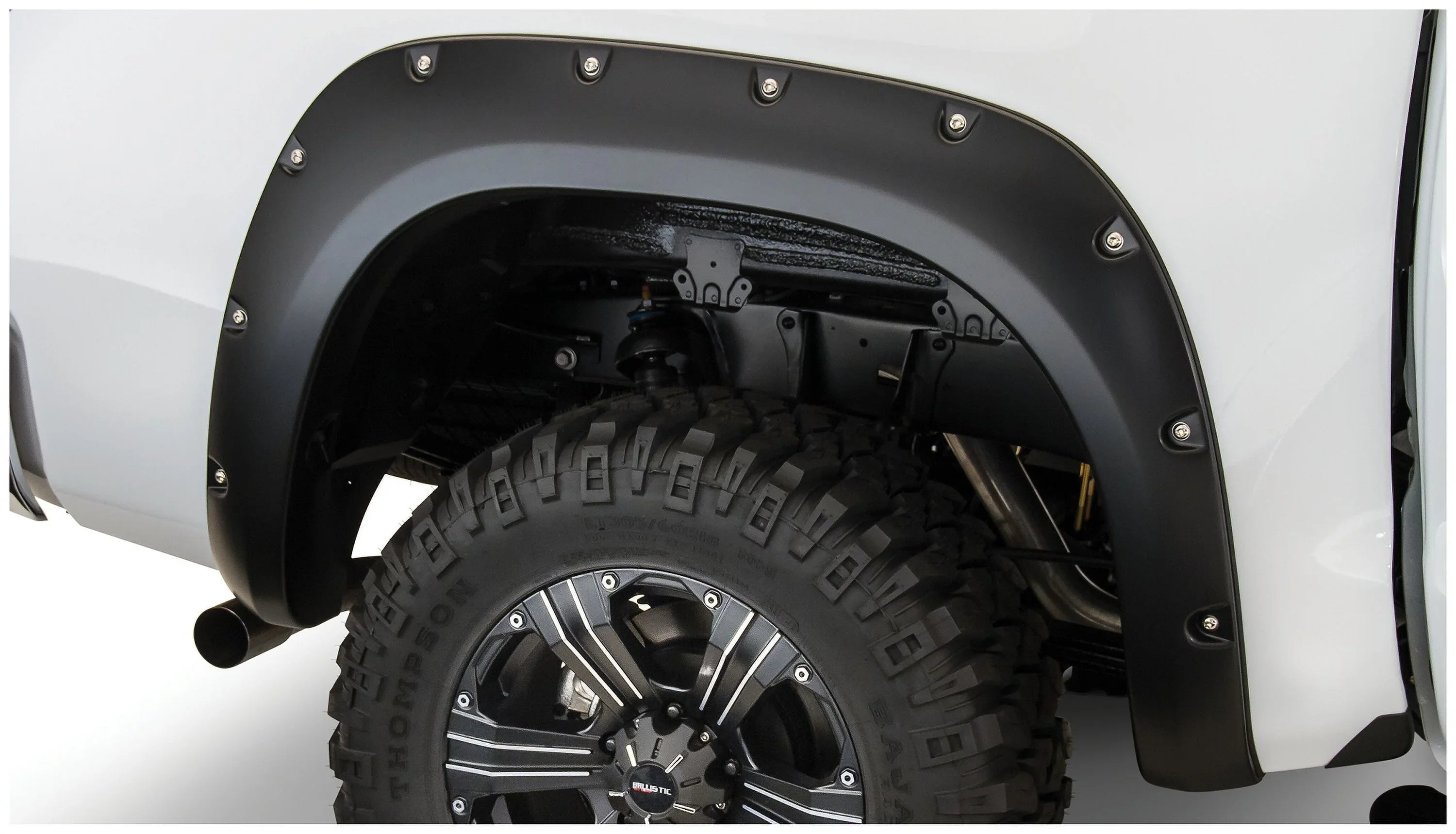 Bushwacker by RealTruck 07-13 Toyota Tundra Fleetside Pocket Style Flares 2pc 66.7/78.7/97.6in Bed - Black Compatible with select: 2010 ,2013 Toyota Tundra Crewmax SR5