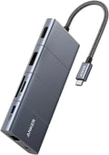 Anker  C Hub Adapter PowerExpand 11-in-1 with 4K ,100W Power Delivery,Ethernet Port, Card Reader