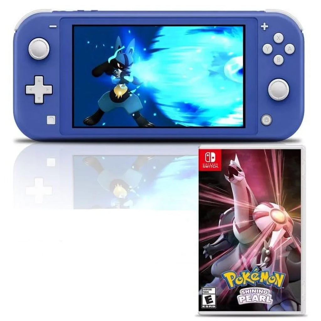 Nintendo Switch Lite Console Blue Bundle with Pokemon Shining Pearl