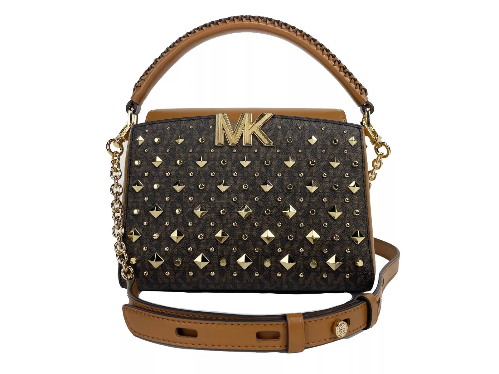Michael Kors Karlie Small Studded Crossbody Bag Purse