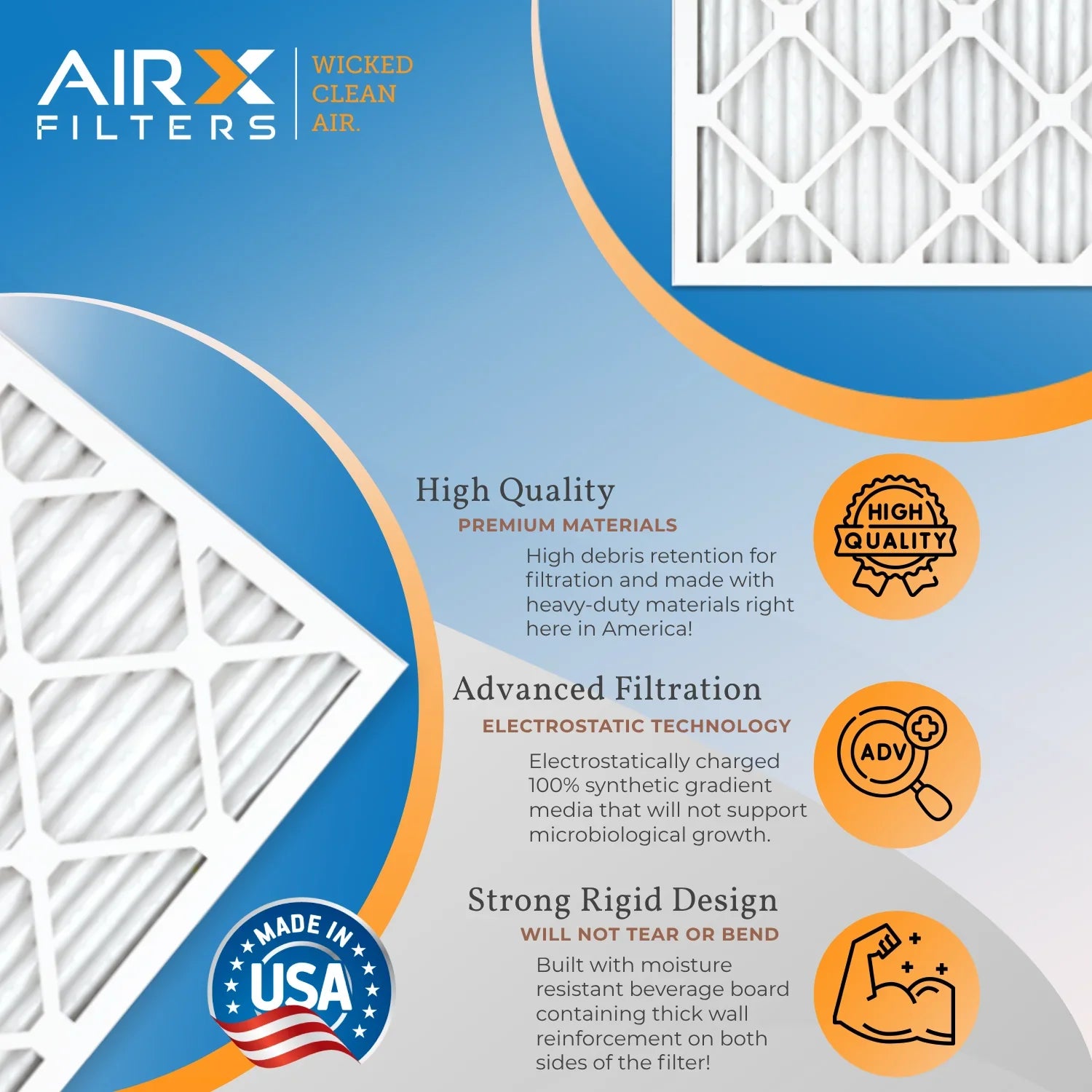 21.5x23.5x1 Air Filter  11 Comparable to  1000,  1200 &  7 Electrostatic Pleated Air Conditioner Filter 6 Pack   Made 21.5x23.5x1 Furnace Filters by     .