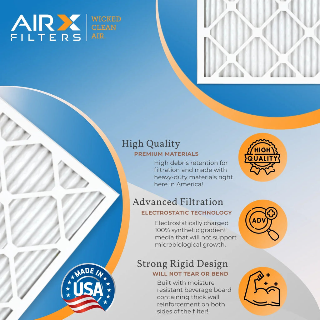16x24x1 Air Filter  13 Rating, 12 Pack of Furnace Filters Comparable to  1500 - 2200 &  9 - Made in  by     .