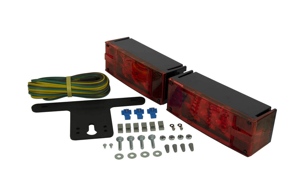 Hopkins Towing Solutions Submersible  Low-Profile Trailer Light Kit, C7280, Over & Under 80" Wide