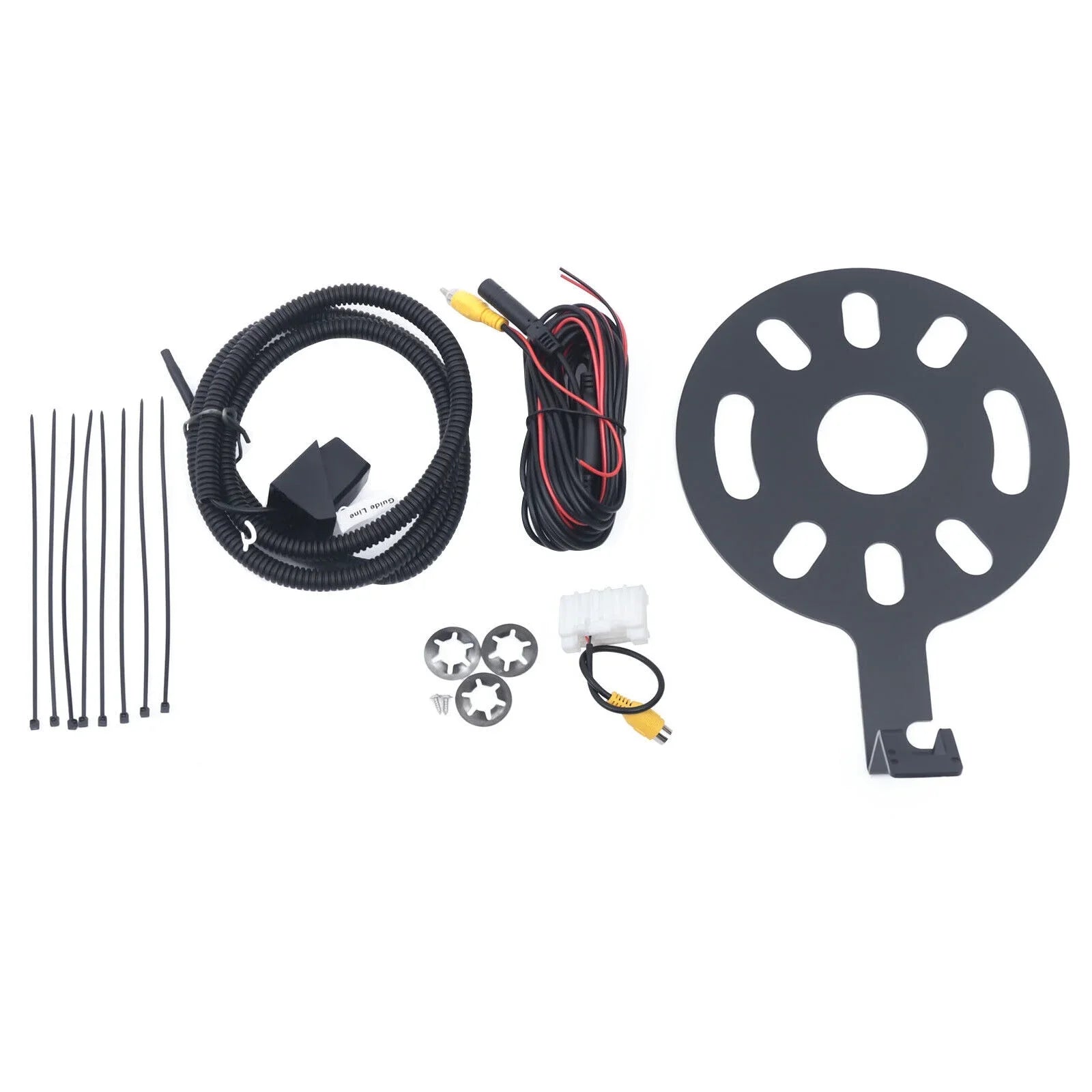 Rear View Backup Camera Kit for Jeep Wrangler  2007-2018 w/ Spare Tire Bracket