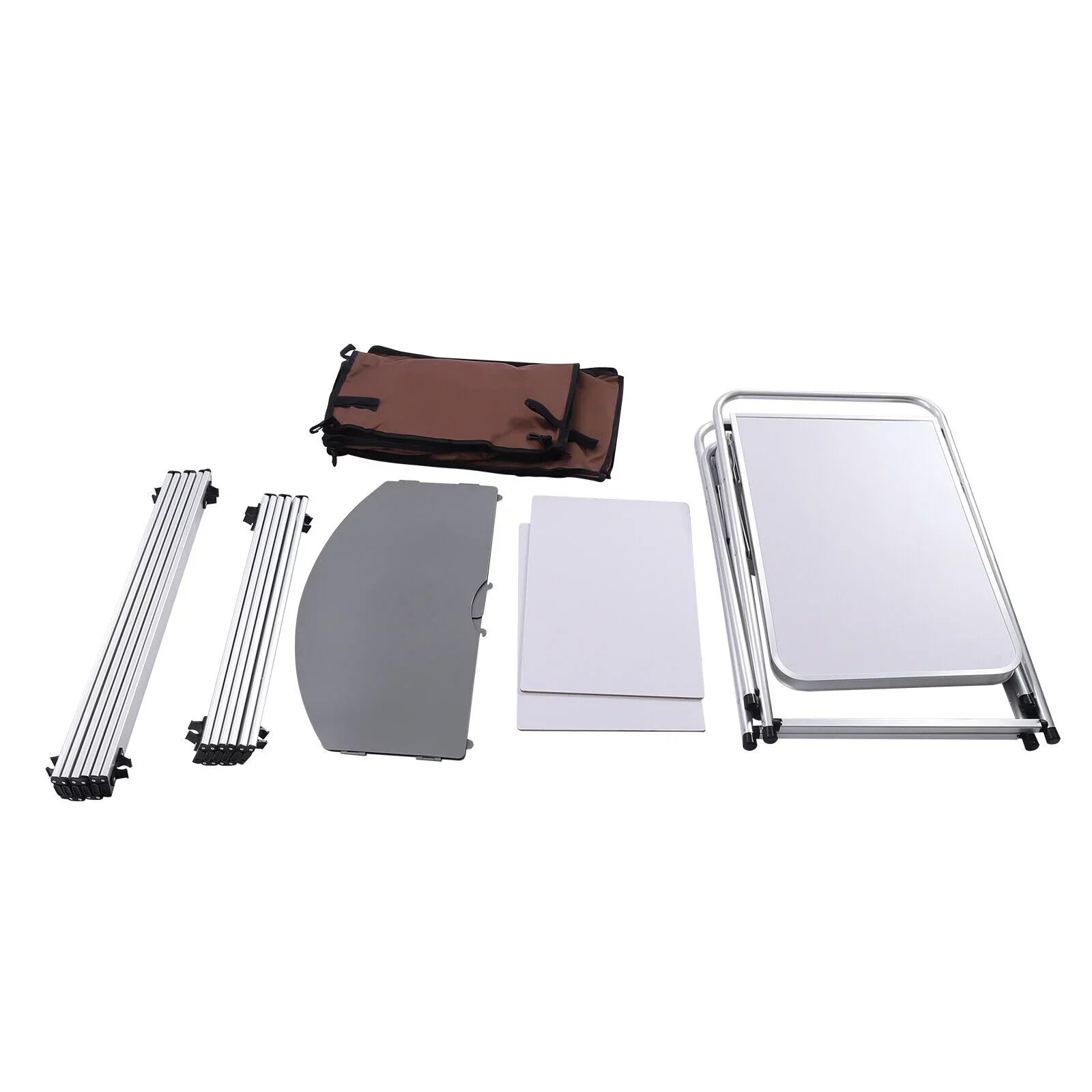 Camping Kitchen Table Storage Cabinet Folding  Grill Table Cupboard Shelf