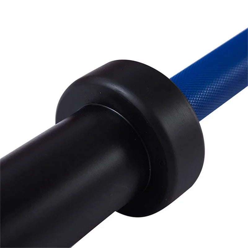 Olympic Bar Solid Chrome Barbell Weights Lifting Power Lifting Blue Hard Chrome Barbells
