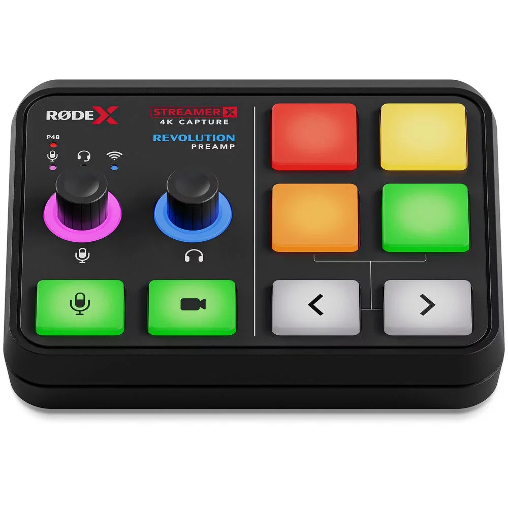 Rode StreamerX Audio Interface and Video Capture Mixing Board Black