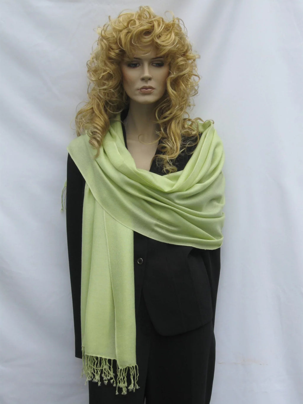 Shawl/Shawls/Scarf/Scarves/Wrap/Stole/Muffler/Cape/Ruana/Blanket/Throw/Pashmina Shawl/Cashmere Scarf/Wool/Silk (Honey Dew Green Regular Shawl)