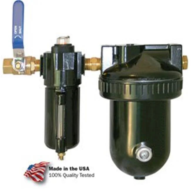 Economy Stage Air 1 qt. Desiccant Dryer, Zinc & Aluminum Bowl, 0.5 in. , 200  - Black