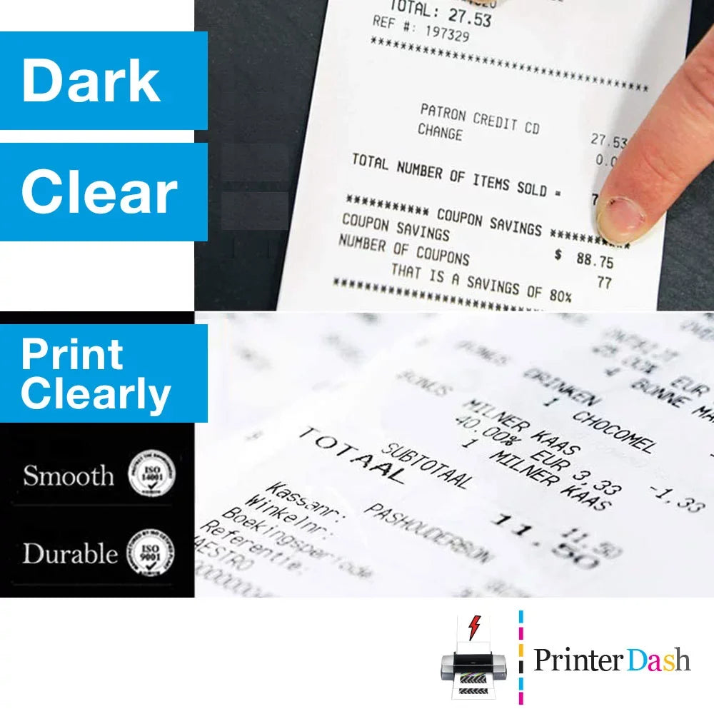 PrinterDash Compatible Replacement for Star-Micronics -200 Series/-235/-242/-292/-512/-200 Series/-212/-242/-500/-2000 Black P.O.S. Printer Ribbons (6/) (-002B)