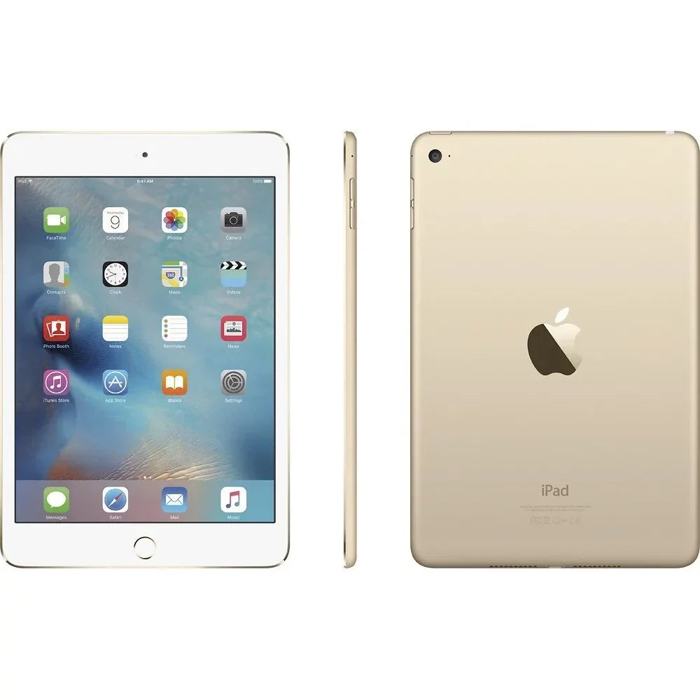 Restored Apple Ipad Mini 4th - 7.9" Apple A8 Dual-Core 2GB  128GB Storage - Wifi+Cellular Pre-Owned