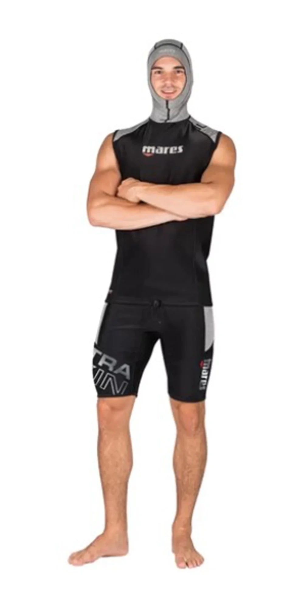 Mares Men's Ultraskin Sleeveless W/ Hood Skin Large Black