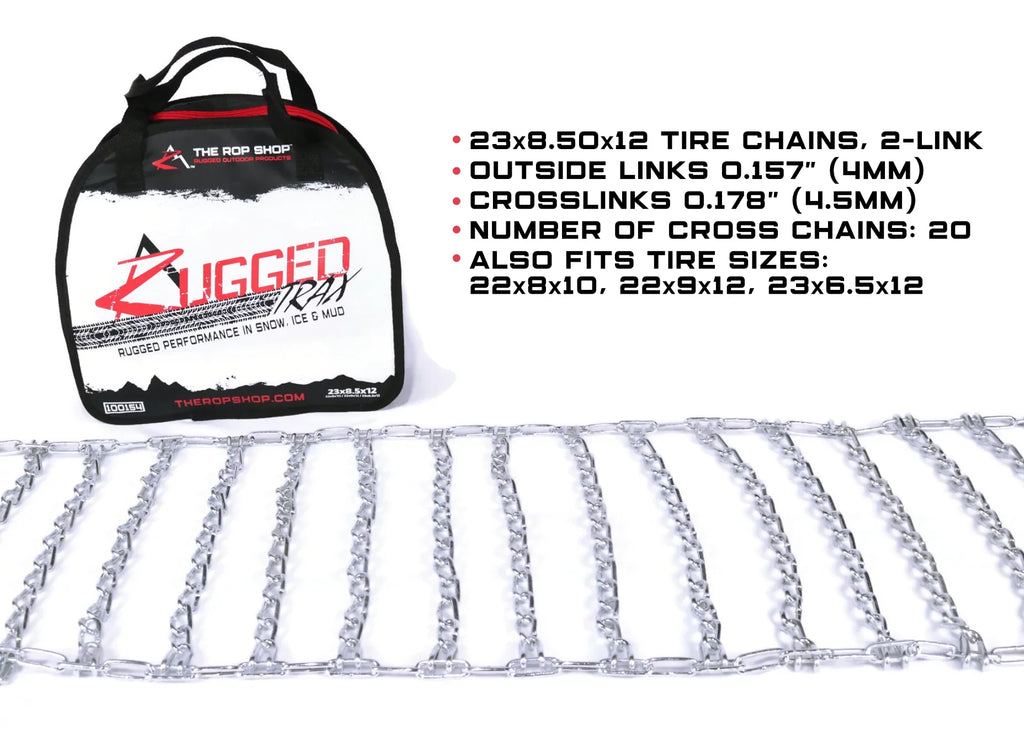 The  Shop | 2 Link Tire Chains & Tensioners for Kawasaki Brute Force  With 19x9.5x8 Tires