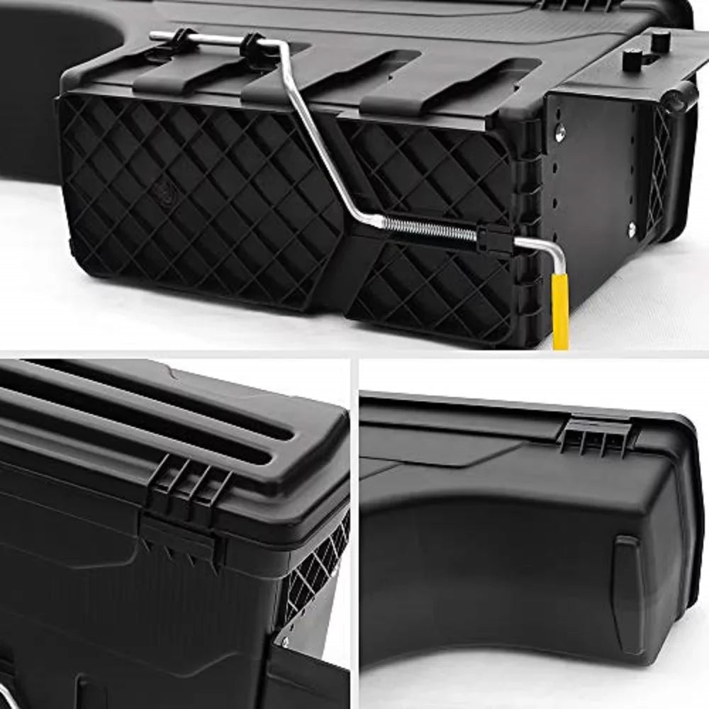 PIT66 Truck Bed Storage Box Toolbox Driver Left Side  Fit for Toyota Tacoma 2005-2020 Black
