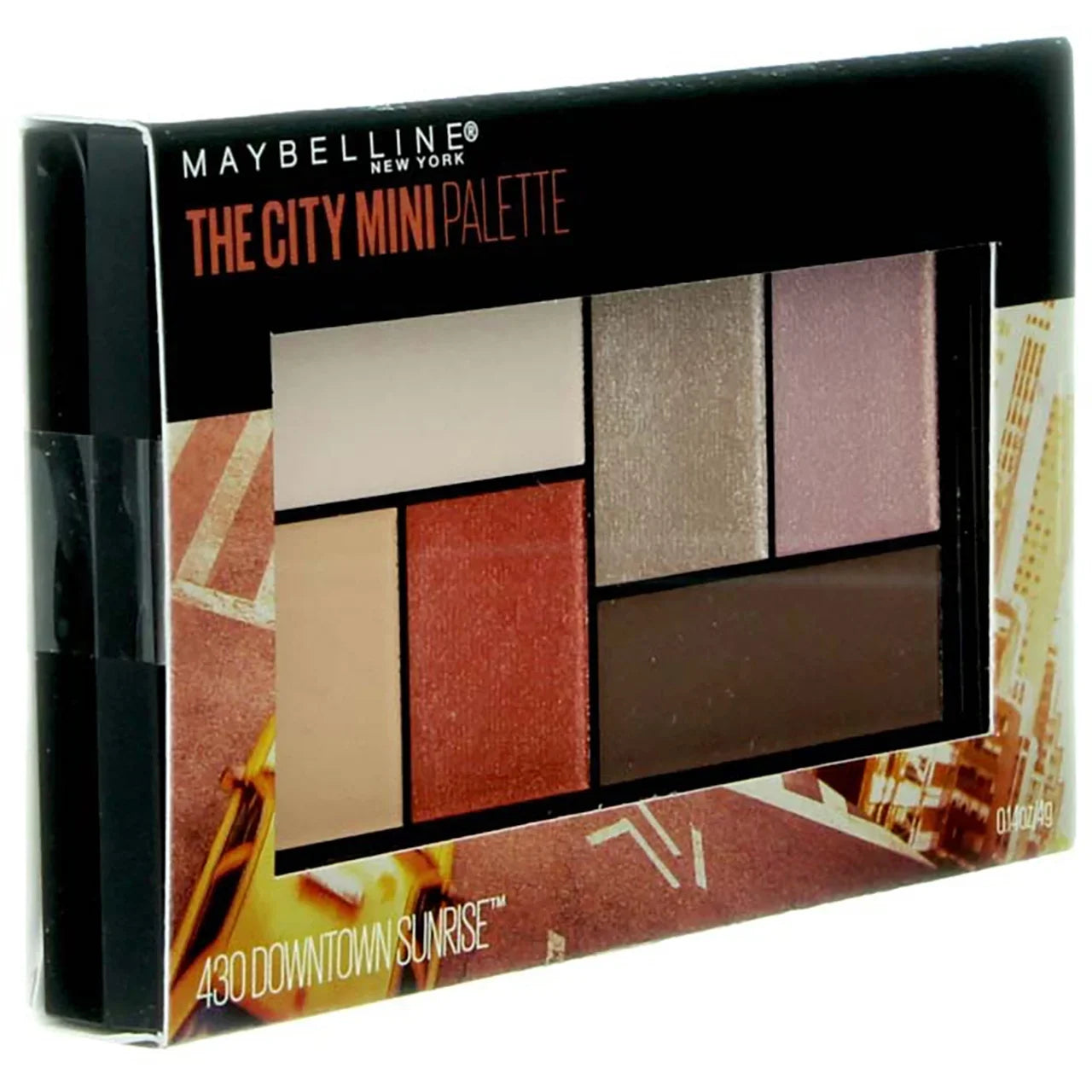 Maybelline The City Mini Eyeshadow Palette Makeup, Downtown Sunrise, 0.14 oz (Pack of 4)
