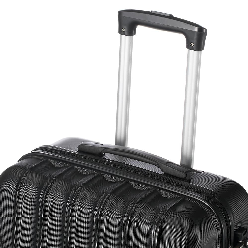SalonMore  3 Piece Hardside Lightweight Spinner Luggage Bag Set  With  Lock Black
