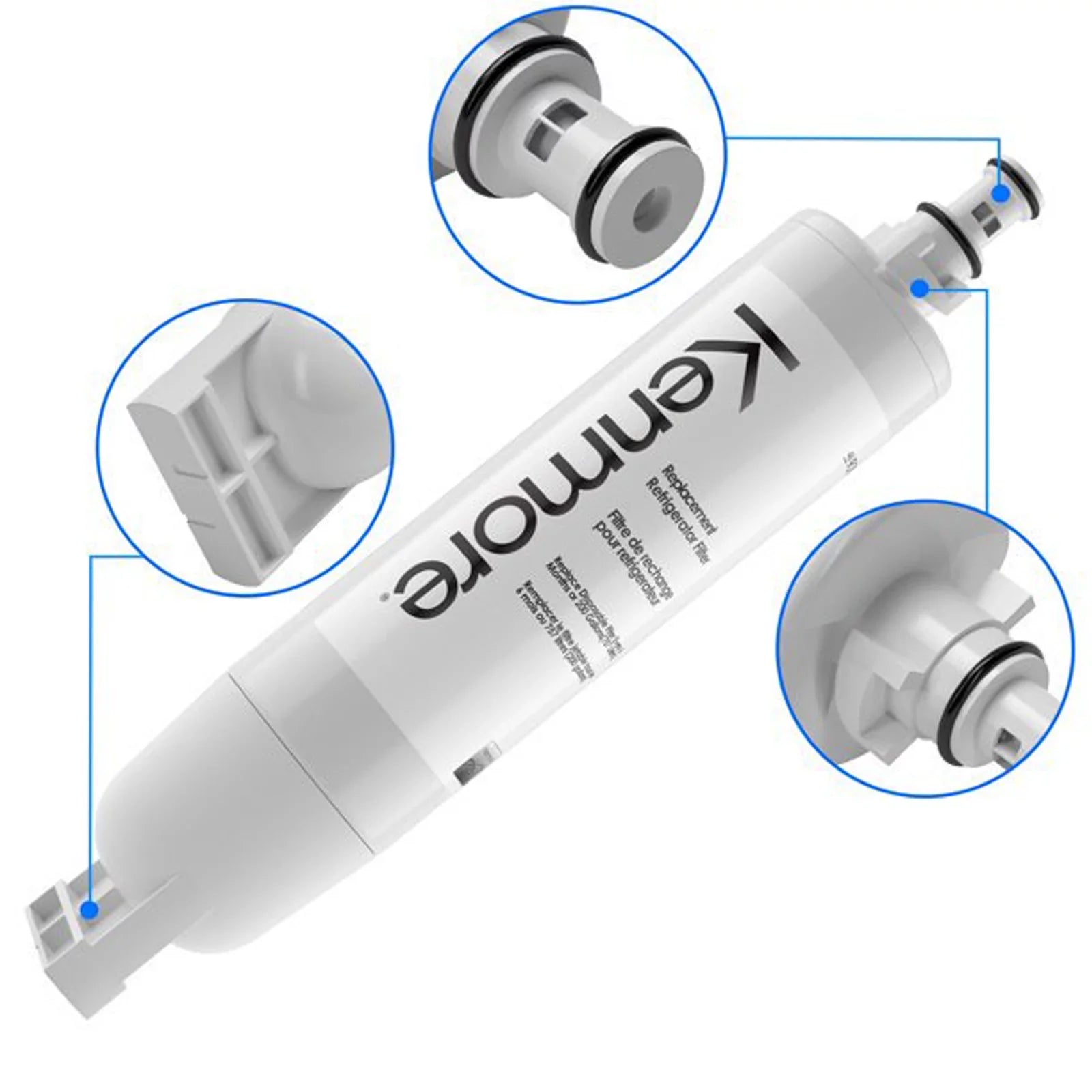 3Pack Kenmore 9085 Refrigerator Water Filter Replacement Compatible with 4396508,46-9010, 469010, 46-9085