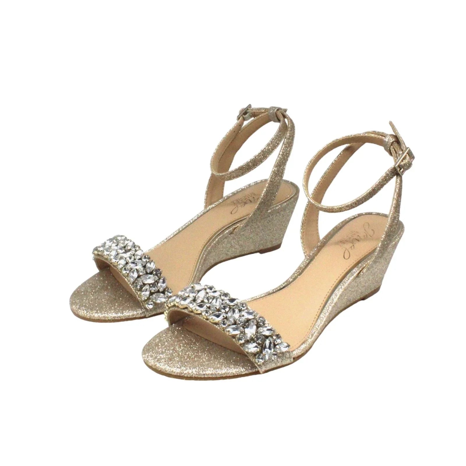 Jewel Badgley Mischka Bellevue Evening Wedge(Size 6 )