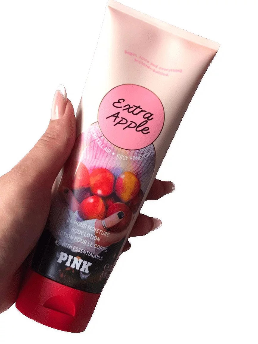 Victoria's Secret Pink Extra Apple Body Lotion 8 oz (Pack Of 2)