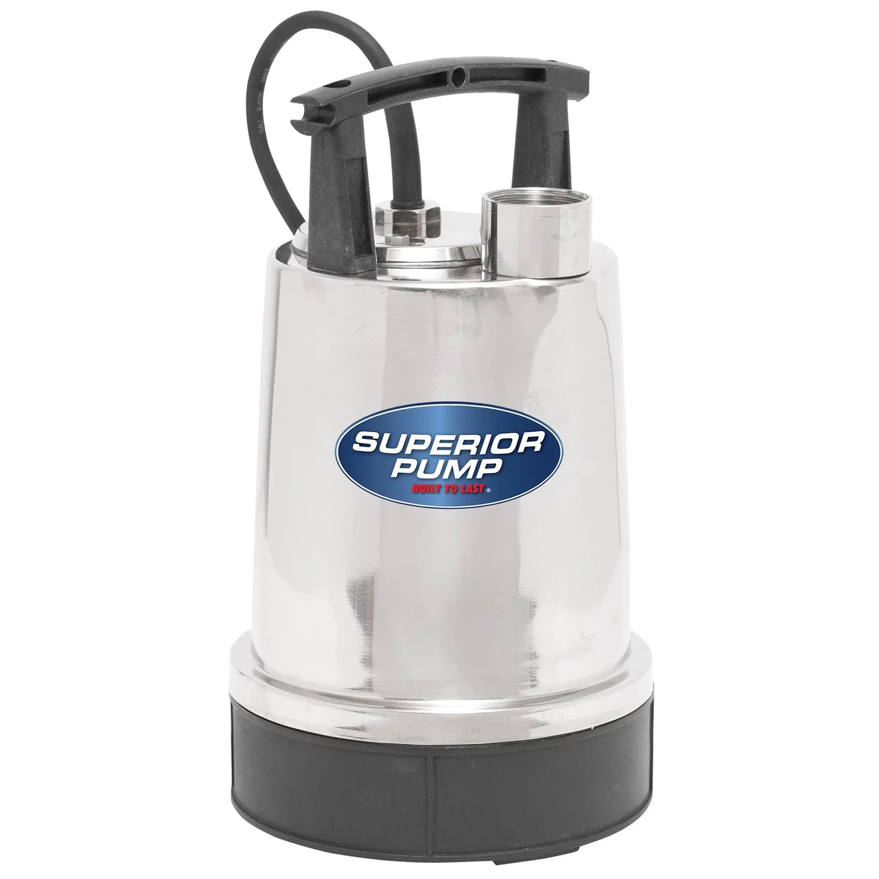Superior Pump 91592 1/2  1.25 Inch Top-Discharge Stainless Steel Utility Pump