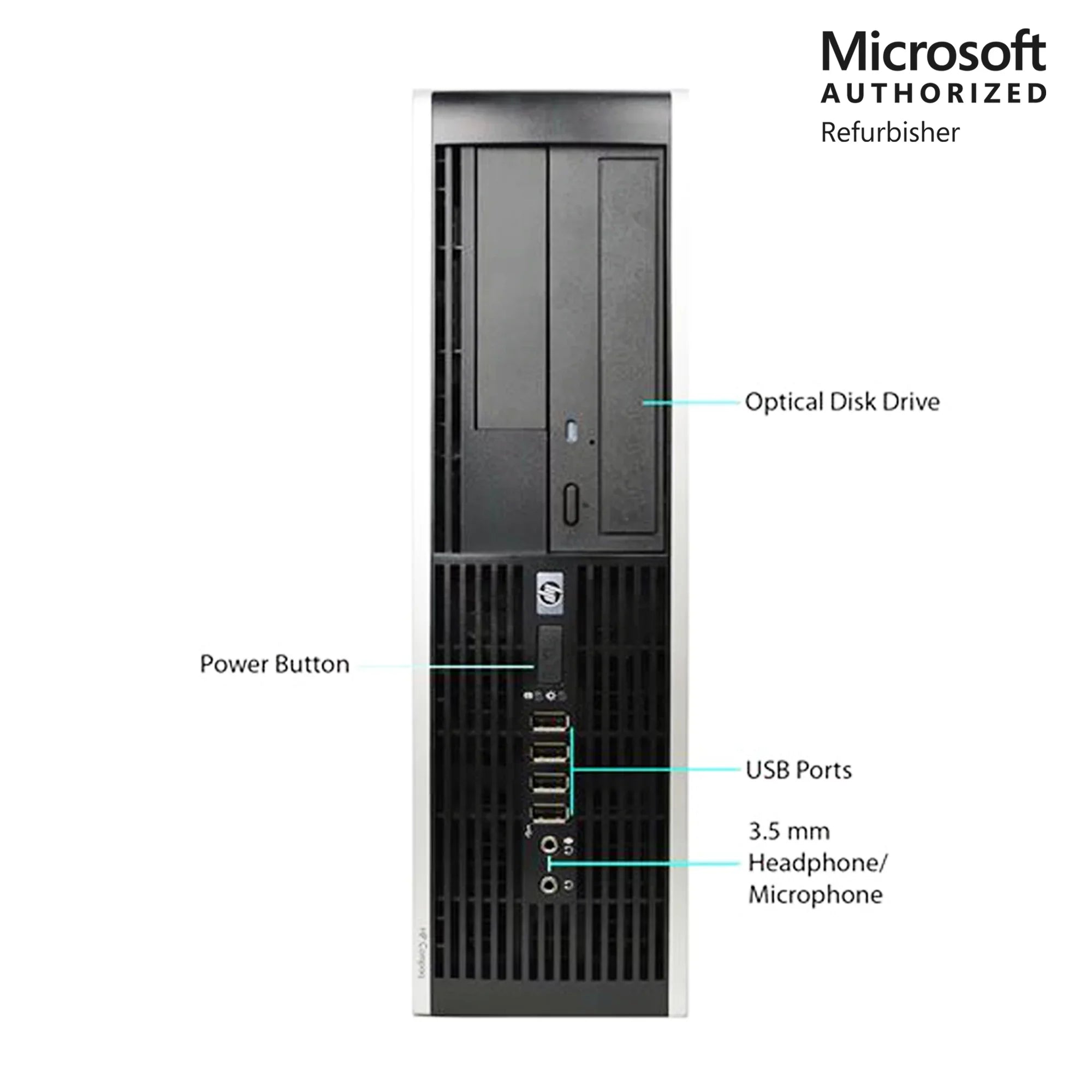 Hp Elite 8100  Dual Core i5 3.2Ghz 8GB  500Gb  WiFi Windows 10 Home Desktop Computer - 1 Year Warranty