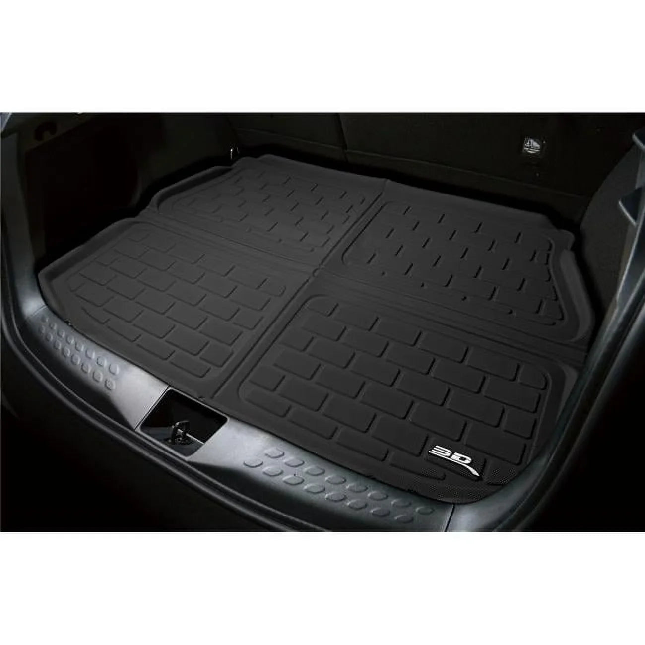 Kagu Foldable Cargo Liner Floor Mats for 2020-2022 Ford Explorer, Black