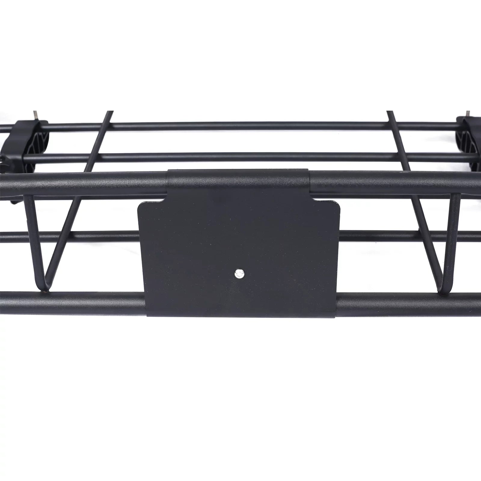 Universal Fit Black Steel Top Mount Roof Rack 43" Heavy-Duty Steel Weatherproof - Rooftop Cargo Carrier Basket