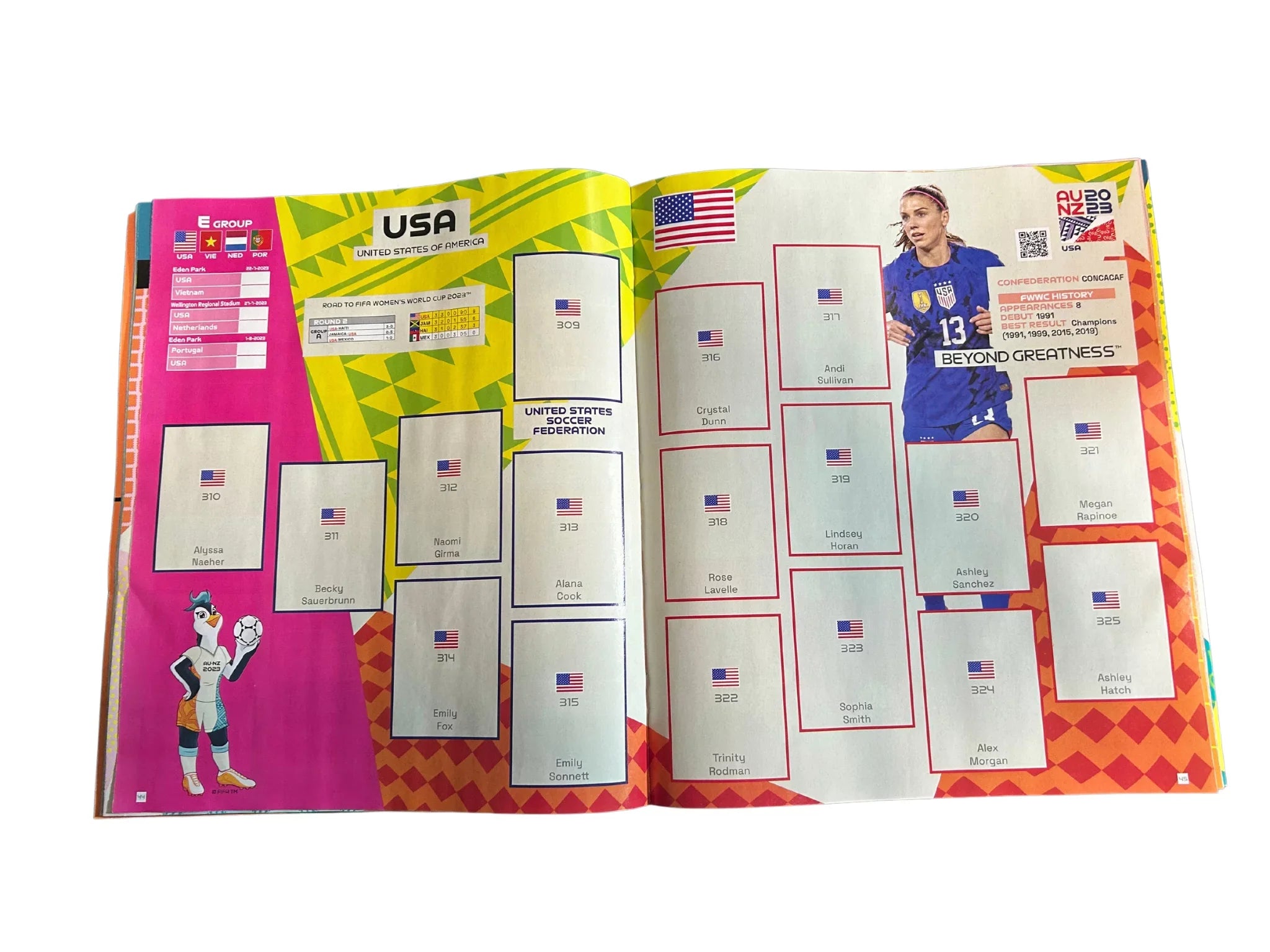 Panini Fifa Women's World Cup 2023 Soft Cover Album With 1  Stickers Box-  Version
