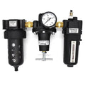 Interstate Pneumatics WC1081HDGP 1/2" â€ Large "T" Handle Poly Bowl Filter Regulator Lubricator - Integral Combo Made in