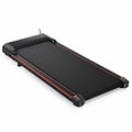 Seizeen Walking Pad, Under Desk Treadmill for Home Office, Portable Treadmill Small Size with Remote Control,  Display, 2--1 Walking & Jogging Fitness Machine, 300lbs, 0.6-3.8MPH Speed, Red