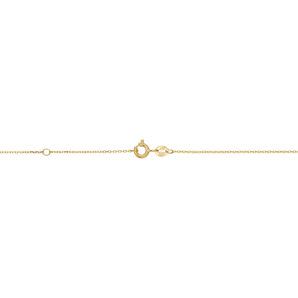 14k Yellow Gold 8 mm Diamond-cut Disc Adjustable Length Bracelet (adjusts to 6.5 or 7.5 inch)
