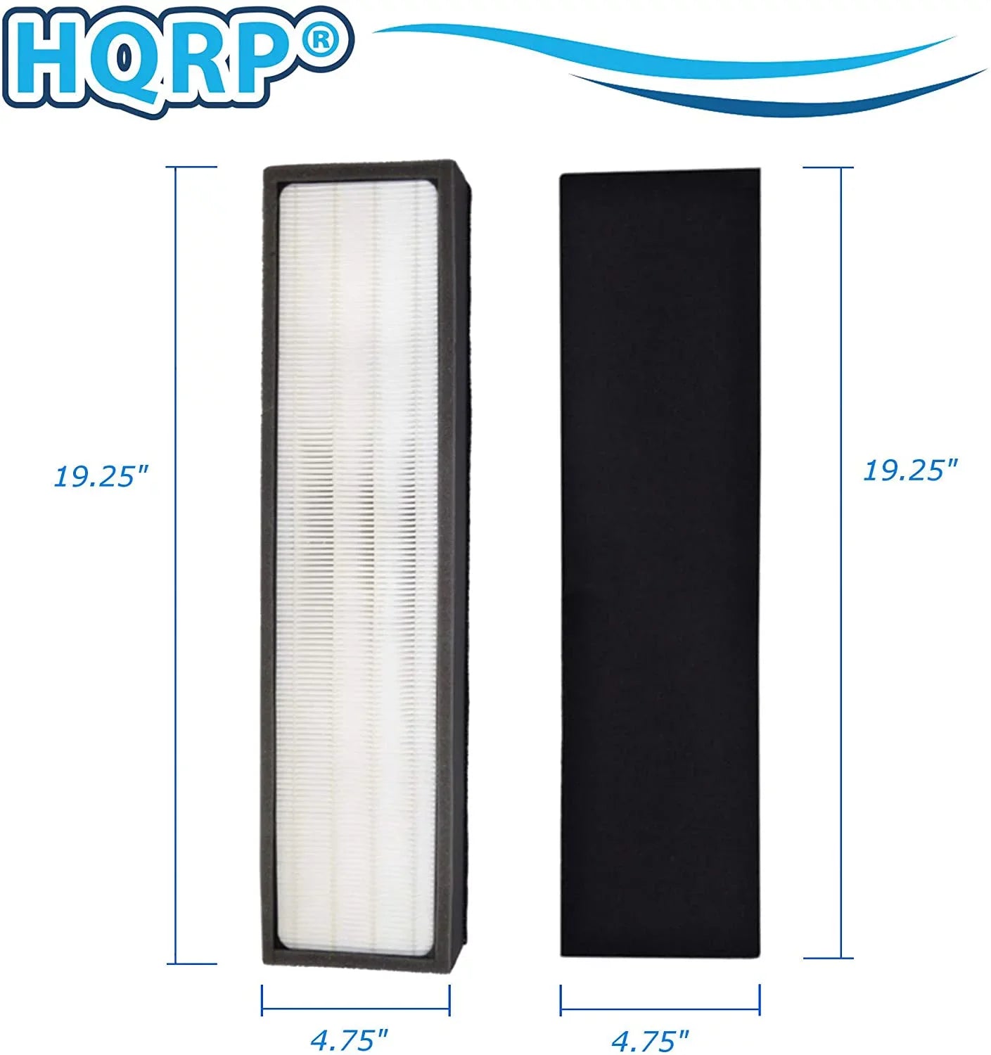 Filter Kit for Lowe's 560976 -E-4 FLT5000; Idylis 3-Speed 193-sq ft / --125 Air Purifier  , 2pcs Cartridge Filters & 4pcs Carbon Pre-Filters (Reserve)