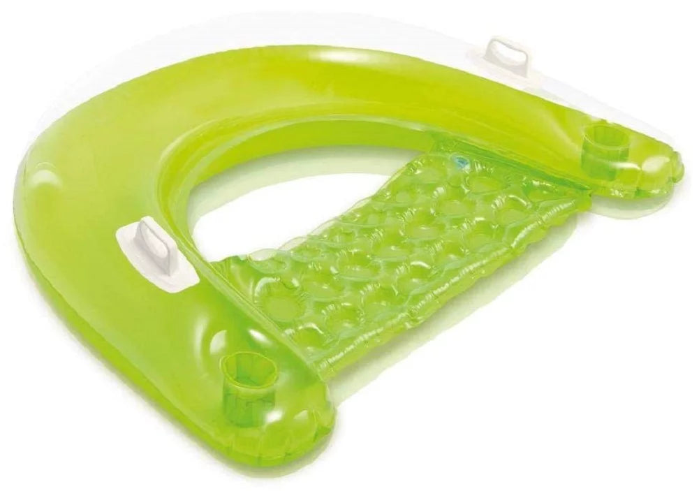Intex Sit 'N Float Inflatable Colorful Floating Pool Lounges 8 Pack (Colors Vary)