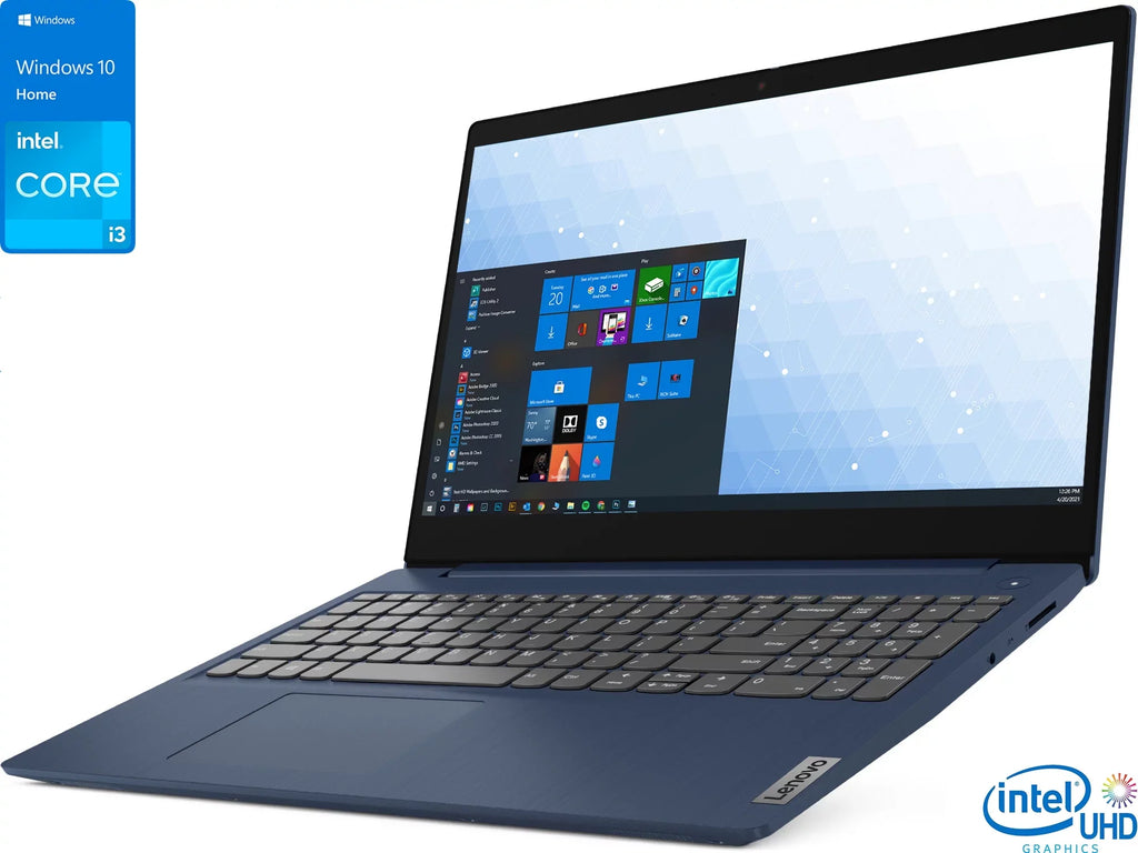 Lenovo IdeaPad 3i Laptop, 15.6"  Display, Intel Core i3-1115G4 Upto 4.1GHz, 12GB , 256GB NVMe , , Card Reader, Wi-Fi, Bluetooth, Windows 11 Home S