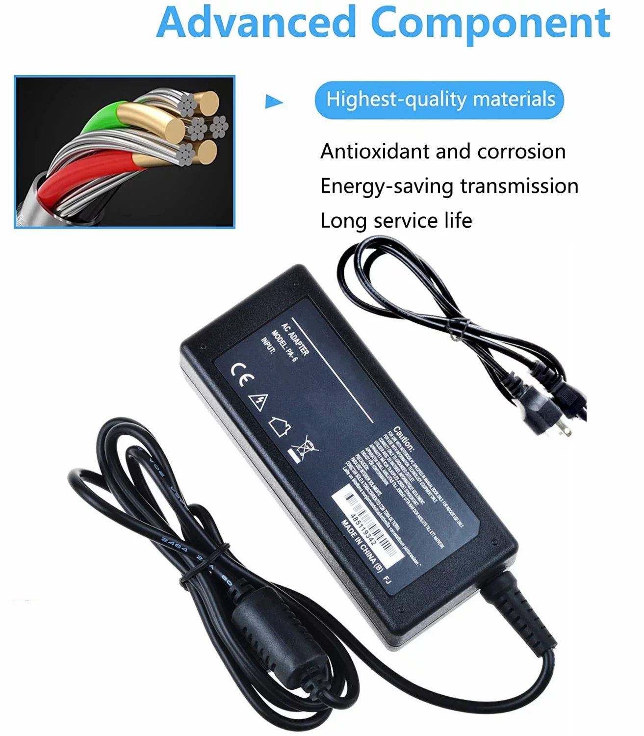 Compatible C /  Adapter Replacement for Dell Inspiron 15 5000 Series 15.6 17.3 i5559-1080BLK i5559-1348SLV,i5559-1747SLV i5559-4415SLV,i5559-7081SLV i5559-8013SLV,I5559-5347SLV