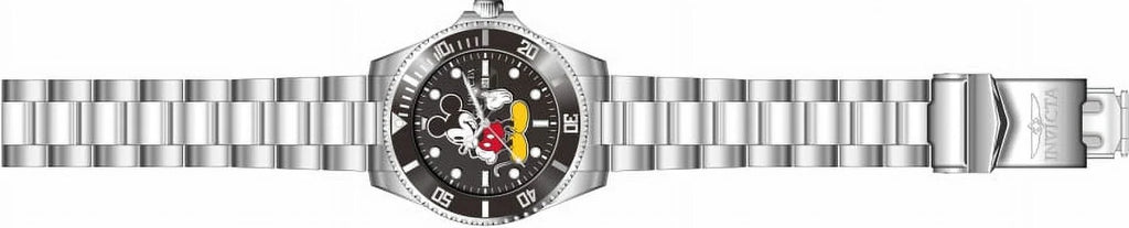 Invicta Men's Disney Mickey Mouse Black Yellow Dial limited Edition Stainless Steel Quartz Watch