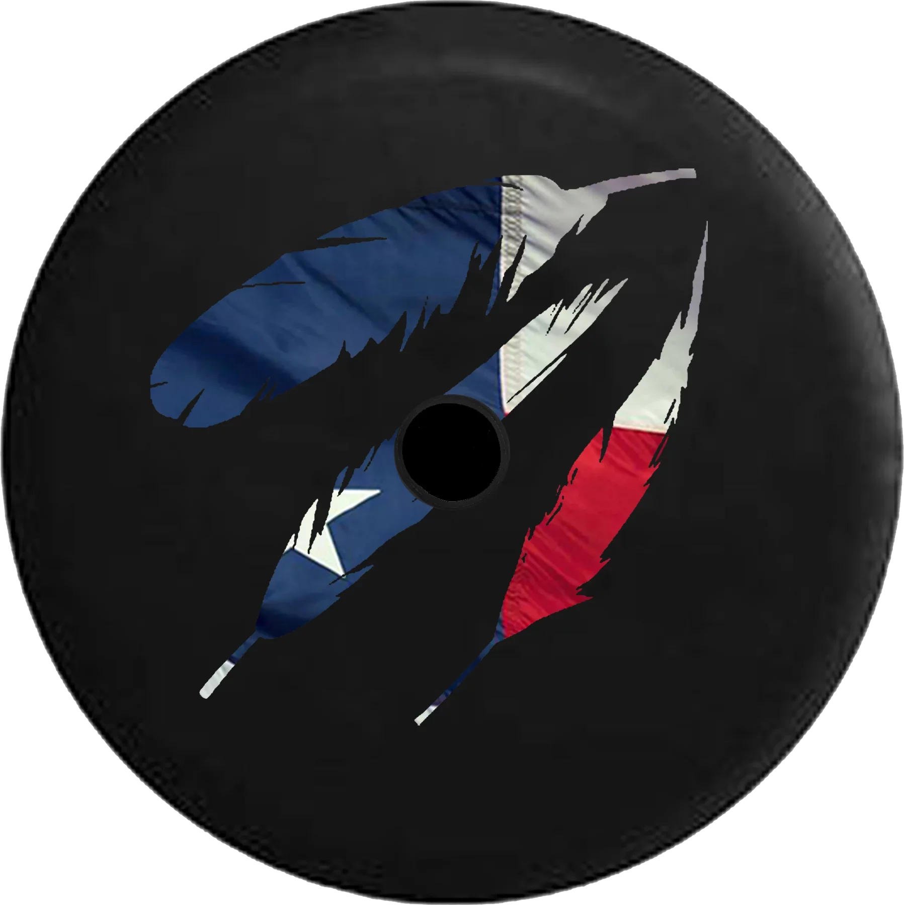 2018 2019 Wrangler  Backup Camera Native American Feathers Waving Flag Spare Tire Cover for Jeep  33 Inch