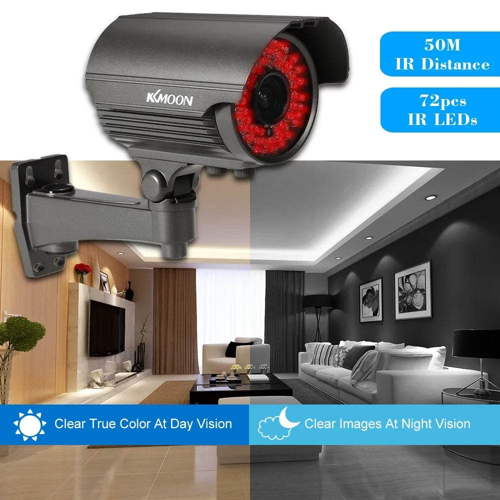 Walmeck 1080P  Bullet  Analog Camera 2.8~12mm Manual Zoom Varifocal Lens 1/3” for Sony  2.0MP - 72   Night Vision Weatherproof Indoor Outdoor   System