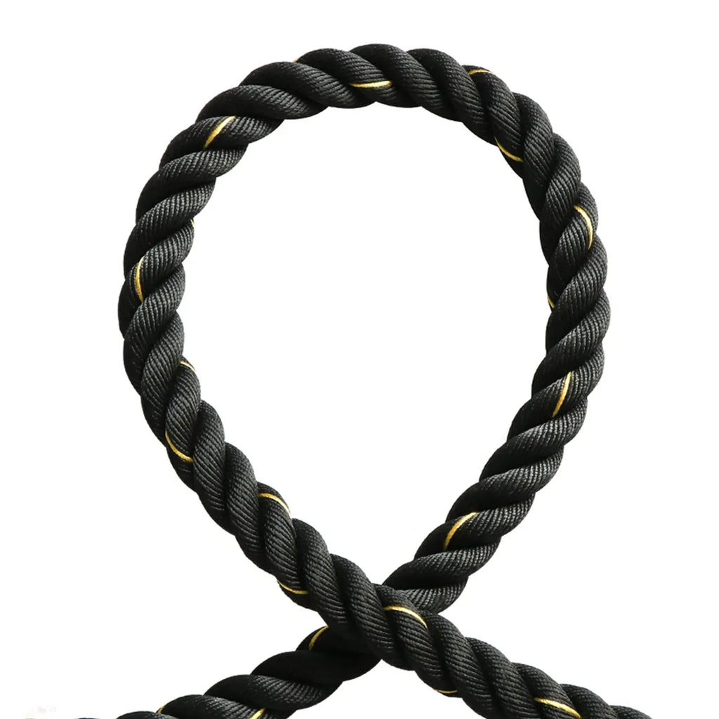 Battle Rope Poly Dacron 1.5 in Diameter 30 ft Length, Training Rope with Protective Sleeve and Wall Mount