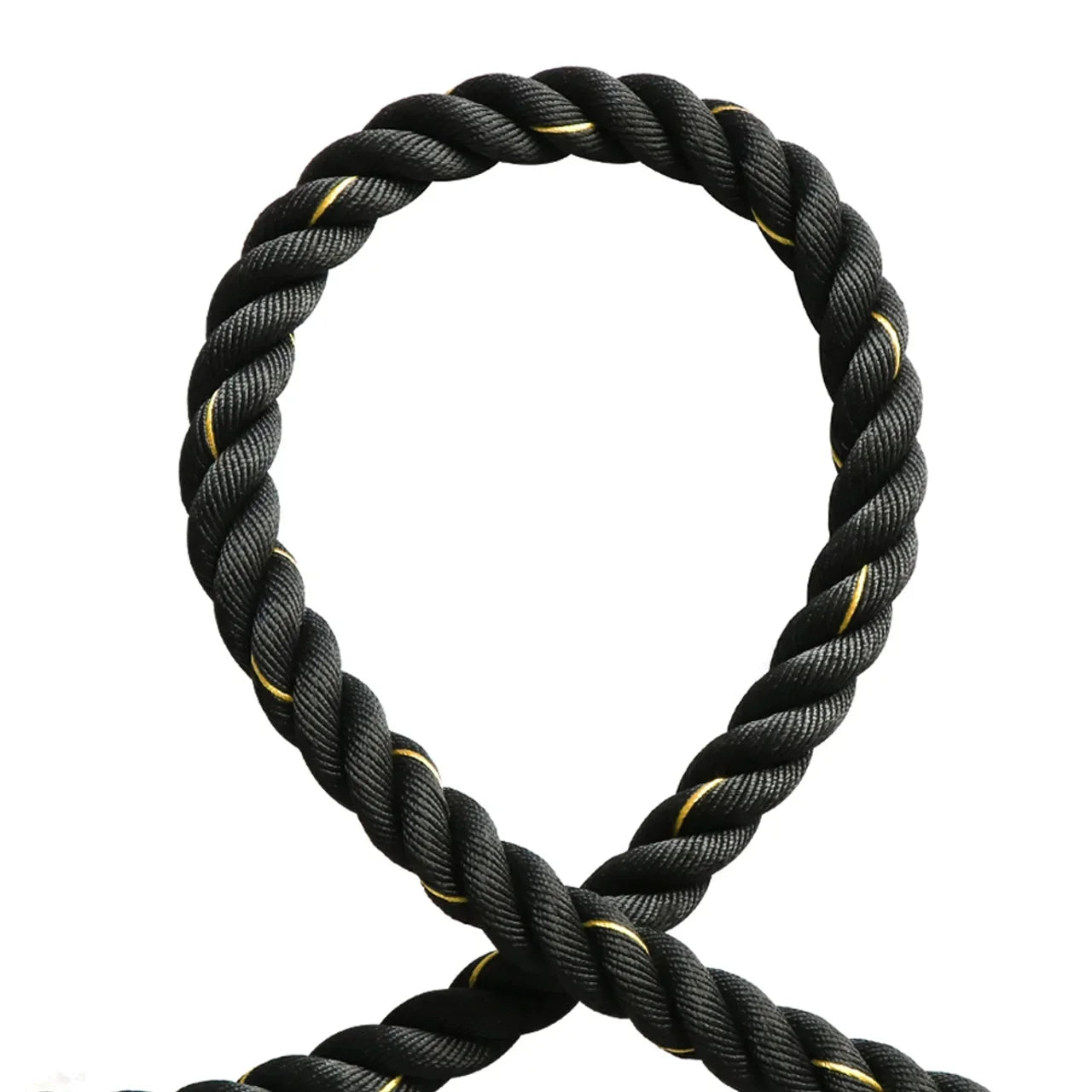 Battle Rope Poly Dacron 1.5 in Diameter 30 ft Length, Training Rope with Protective Sleeve and Wall Mount